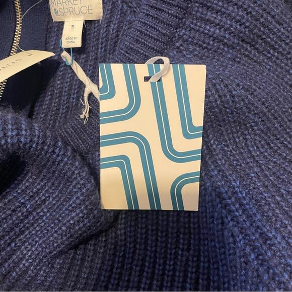 Market & Spruce Stitch Fix Blue Pullover Sweater‎  XL NWT - Picture 8 of 10